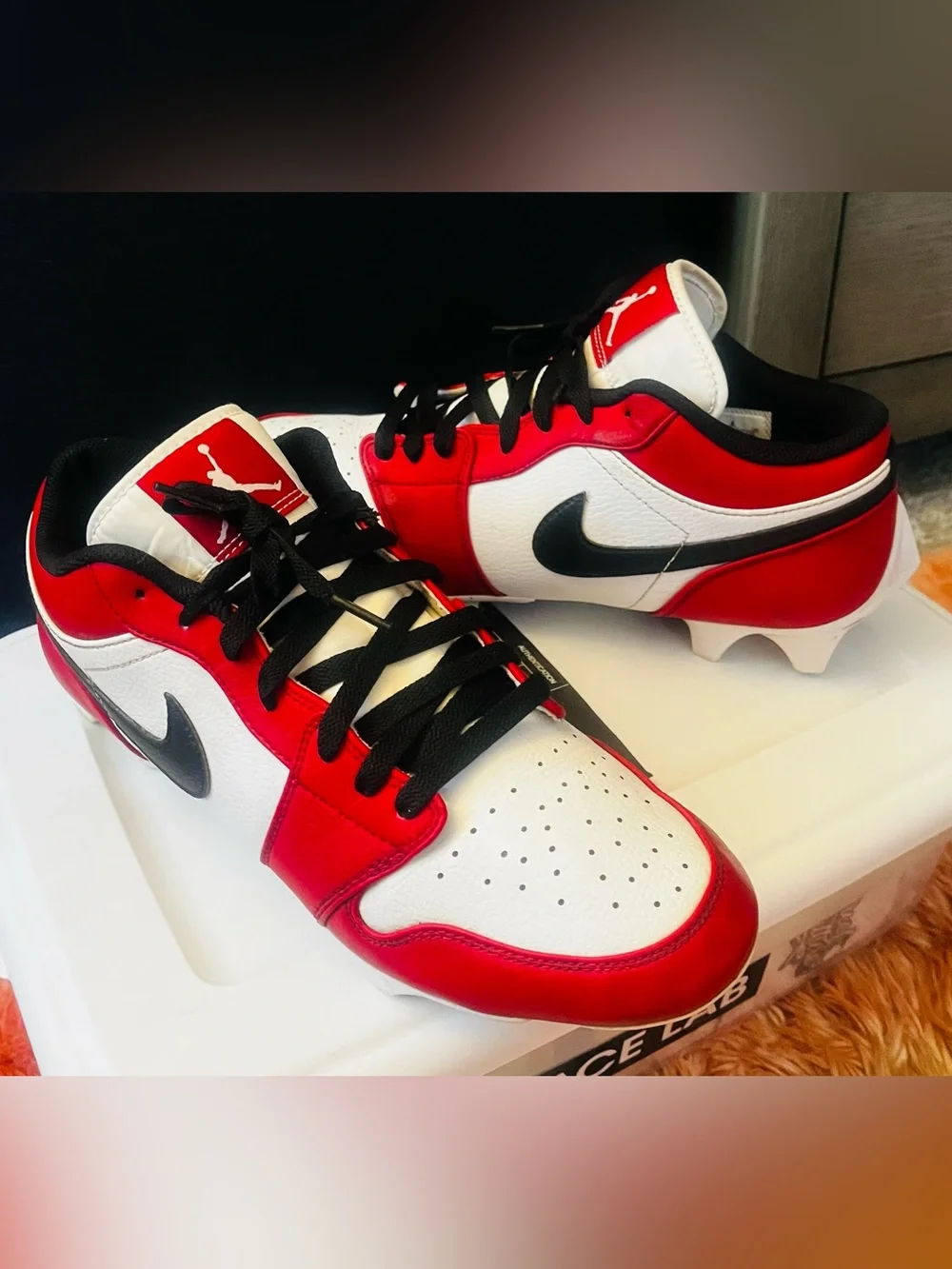 ✨Jordan 1 Low TD Football Cleat ‘Chicago’, Men’s Size 11 (2023 release)✨